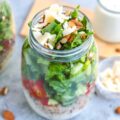 Chicken Caesar Mason Jar Salad