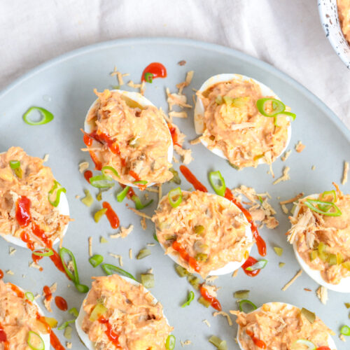 Hot Chicken Deviled Eggs